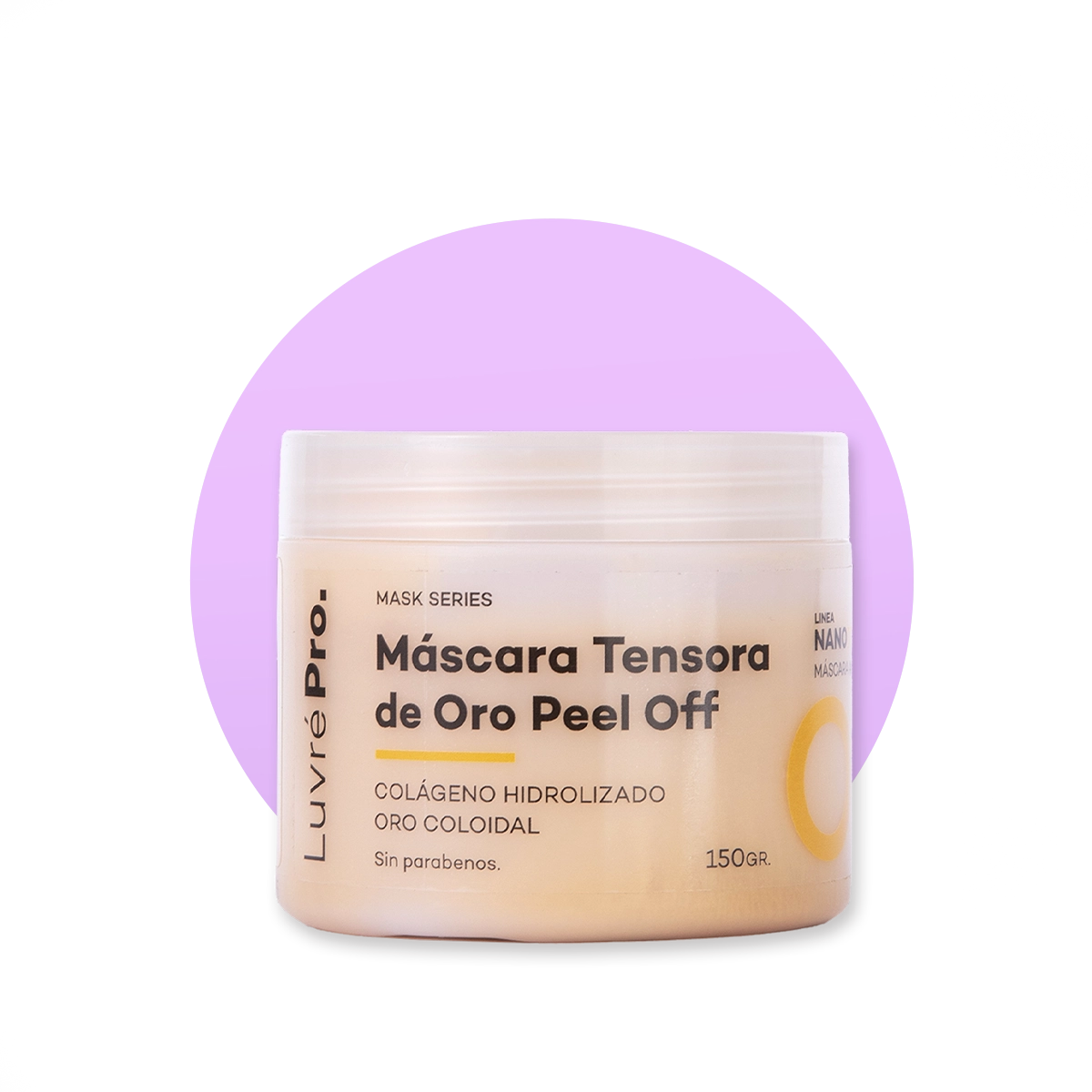 Mascara Tensora de Oro Peel Off