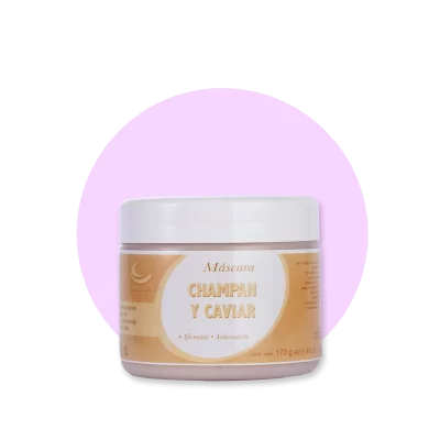 Máscara Champan y Caviar